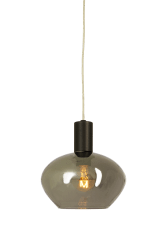 Bell Ø15 Color humo lámpara de ventana De Aneta Lighting - Cable de 4 metros de longitud con interruptor de corriente media y enchufe.