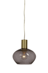 Bell Ø15 Color humo lámpara de ventana De Aneta Lighting - Cable de 4 metros de longitud con interruptor de corriente media y enchufe.
