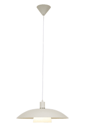 Alfa Ø42 Blanco Lámpas de techo De Aneta Lighting - Caja de techo fabricada en plástico blanco para suspensión con gancho y regleta de bornes.