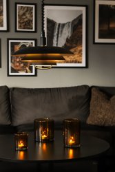 Epsilon Ø45 Negro Lámpas de techo De Aneta Lighting - 