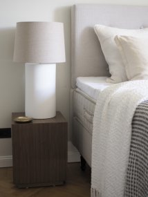 Manhattan 50cm Blanco mate base de lámpara De Hallbergs - Manhattan es una base de lámpara elegante con un diseño moderno.