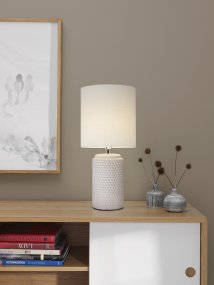 Bubble 50cm Blanco lámpara de mesa De Cottex - La l&aacute;mpara de mesa Bubble es una elegante l&aacute;mpara de cer&aacute;mica con una estructura de burbuja &uacute;nica en la base.