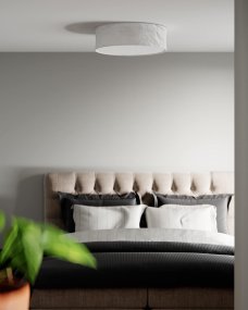 Vita Ø60 Blanco plafón De By Rydéns - La luz de techo se fija al techo con un gancho, lo que hace que la instalaci&oacute;n sea sencilla y directa, para que puedas disfrutar de tu nueva iluminaci&oacute;n incluso cuando est&aacute;s de viaje.