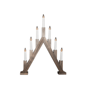 Ellen mancha marrón De Pixie Design - Su forma c&oacute;nica y sus siete velas de diferentes alturas crean una silueta tradicional que encaja a la perfecci&oacute;n con la temporada de Adviento y Navidad.