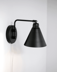 Game 30cm Negro lámpara de pared De House Doctor - una pared en tu sala de estar como una nueva y emocionante fuente de luz.