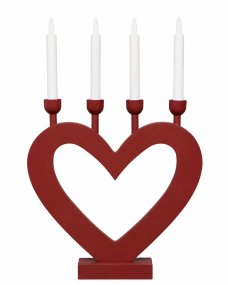 Corazón ROJO De Pixie Design - La forma de coraz&oacute;n crea una silueta encantadora y lo convierte en una hermosa decoraci&oacute;n, por ejemplo, en una ventana, sobre un escritorio o una mesita auxiliar.