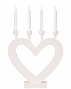 Corazón Blanco De Pixie Design - La forma de coraz&oacute;n crea una silueta encantadora y lo convierte en una hermosa decoraci&oacute;n, por ejemplo, en una ventana, sobre un escritorio o una mesita auxiliar.