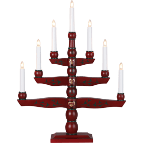 Tradition ROJO De Star Trading - Viene con cable blanco de 1,8 m, interruptor de encendido y enchufe.