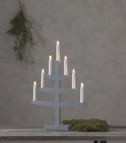 Trapp Gris De Star Trading - El candelabro tiene una longitud de cable de 180 cm.