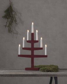 Trapp ROJO De Star Trading - El candelabro tiene una longitud de cable de 180 cm.