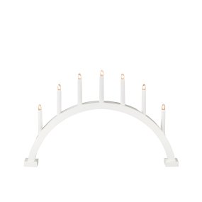 Arch 7 Lights Blanco mate De Konstsmide - Fabricado en madera y pintado en tono blanco mate.