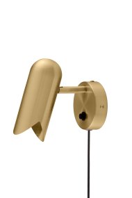 Savoy 15cm Latón lámpara de lectura De Globen Lighting - Su pantalla de diseño gráfico le confiere un aspecto moderno y proporciona una agradable distribución de la luz, ideal para colocar junto a la cama, en un rincón o como iluminación de acento.