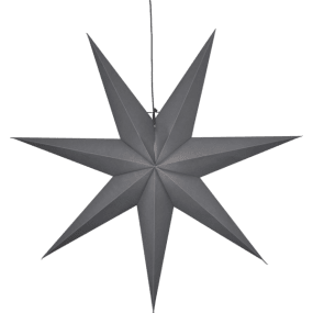 Ozen Ø100 Gris De Star Trading - Estrella de papel gris de 100 cm de di&aacute;metro.