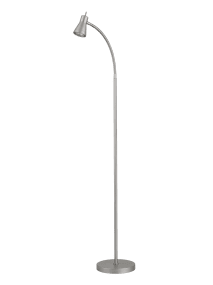 Boden Plata lámpara de pie De Aneta Lighting - La l&aacute;mpara de pie Boden destaca por su dise&ntilde;o elegante y funcional, y es perfecta como l&aacute;mpara de lectura junto al sof&aacute; o tu sill&oacute;n favorito.