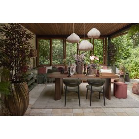 Zubeda Ø40 Marrón Lámpas de techo De Light & Living - Su forma suave y org&aacute;nica crea un ambiente c&aacute;lido y se integra a la perfecci&oacute;n tanto en ambientes modernos como r&uacute;sticos.