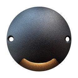 Zenit Negro De Lightson - Aplique de pared y de patio unidireccional que, con su luz blanca cálida decorativa, es una excelente opción para fachadas, vallas, muros, terrazas y patios.