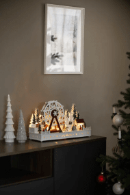 Noria LED 28cm Multicolor De Konstsmide - La iluminaci&oacute;n LED integrada brilla maravillosamente en blanco c&aacute;lido y crea un ambiente acogedor en el hogar.