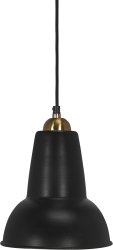 Scottsville Ø20 Negro De PR Home - Viene con una caja de techo para colgar con gancho del mismo color que la l&aacute;mpara.