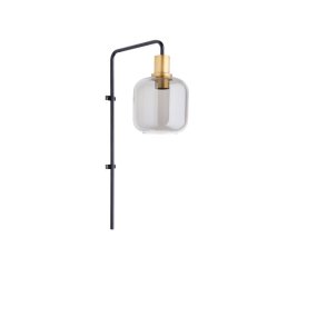 Lekar 32cm Negro lámpara de pared De Light & Living - 