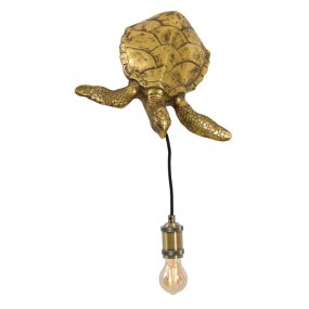 Turtle 20cm Bronce lámpara de pared De Light & Living - 