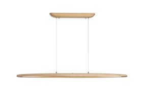 Kenzie 120cm Madera Lámpas de techo De Searchlight - La temperatura de color se puede ajustar fácilmente de blanco cálido a blanco frío después de la instalación, lo que la hace ideal para la iluminación diaria y de trabajo.