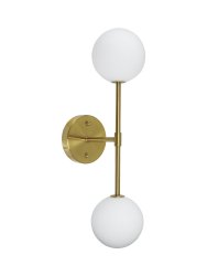 Sigma 50cm Oro lámpara de baño De PR Home - Dado que la pantalla de vidrio est&aacute; hecha a mano, ocasionalmente puede haber burbujas de aire en el vidrio y puede haber irregularidades en el espesor del vidrio en toda la superficie del vidrio.