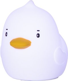 Duck Blanco lámpara infantil De Star Trading - La encantadora lámpara de noche con forma de pato emite una luz suave y agradable.