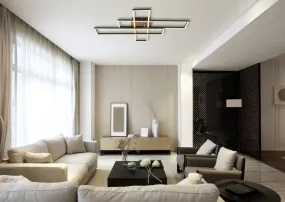 Dakari 100cm Negro plafón De Globo Lighting - Lampan &auml;r tillverkad av mattsvart metall i kombination med en m&ouml;rk MDF-tr&auml;look, vilket ger den en exklusiv och sofistikerad k&auml;nsla.