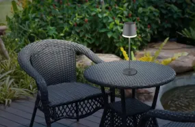 Bordslampa LED Antracita lámpara solar De Globo Lighting - Den diskreta designen sm&auml;lter in i alla milj&ouml;er och med IP44-klassning &auml;r den t&aring;lig mot v&auml;der och vind.