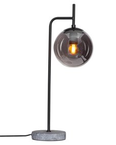 Boyle 60cm Negro De By Rydéns - Gracias a la combinaci&oacute;n de m&aacute;rmol gris, metal negro y cristal ahumado, Boyle se integra a la perfecci&oacute;n en la mayor&iacute;a de los ambientes sin perder su car&aacute;cter distintivo.