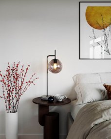 Boyle 60cm Negro De By Rydéns - Gracias a la combinaci&oacute;n de m&aacute;rmol gris, metal negro y cristal ahumado, Boyle se integra a la perfecci&oacute;n en la mayor&iacute;a de los ambientes sin perder su car&aacute;cter distintivo.