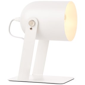 Yan 24cm Blanco De Brilliant - La l&aacute;mpara de mesa Yan es perfecta como iluminaci&oacute;n ambiental en tu sala de estar.