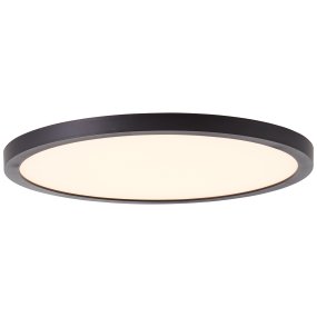 Tuco Ø25 Negro plafón De Brilliant - Con un brillo de 2000 lúmenes, la lámpara también se puede utilizar como única fuente de luz en habitaciones de tamaño mediano.