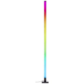 Neele Negro lámpara de pie De Brilliant - La lámpara de pie LED Neele con iluminación RGB crea un juego de luz dinámico que se puede adaptar a diferentes estados de ánimo y combinaciones de colores.