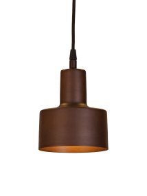 Solo Ø13cm Marrón lámpara de ventana De PR Home - Incluye un cable textil negro de 3,5 m y un enchufe.