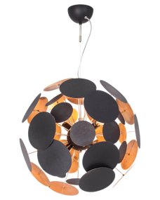 Planet Ø50 Negro/dorado Lámpas de techo De By Rydéns - Esta l&aacute;mpara de techo consta de paneles que forman un sistema solar, de ah&iacute; su nombre: Planet.