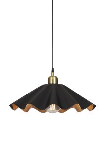 Aira Ø40 Negro De PR Home - La l&aacute;mpara proporciona una luz c&aacute;lida y acogedora, ideal para colocar sobre una mesa de comedor o de centro.