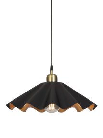 Aira Ø50 Negro De PR Home - La l&aacute;mpara proporciona una luz c&aacute;lida y acogedora, ideal para colocar sobre una mesa de comedor o de centro.