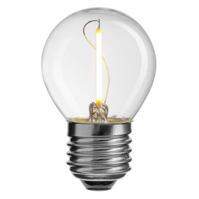 LED E27 globo 1W 2700K Transparente De Unison - 