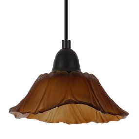 Bobby Ø18 Ámbar De Oriva - La elegante pantalla de cristal de color &aacute;mbar garantiza una agradable distribuci&oacute;n de la luz.