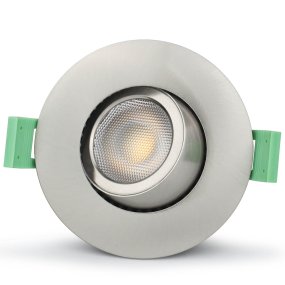 Sanna 230V 3000-4000K Acero cepillado De Llitt - Este foco ofrece una luminosidad de poco m&aacute;s de 520 l&uacute;menes y una temperatura de color ajustable de 3000 K/4000 K.