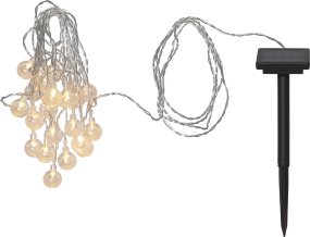 Globini Transparente lámpara solar De Star Trading - El circuito de la batería se coloca a la sombra y el panel en un lugar soleado.