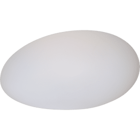 Globy 20cm Blanco lámpara solar De Star Trading - Brilla con una c&aacute;lida luz blanca en la oscuridad, creando un ambiente acogedor.