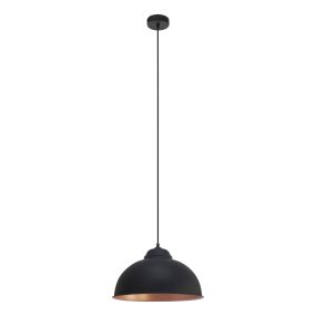 Truro Ø37 Negro De Eglo - Es ideal para crear un ambiente acogedor sobre la mesa del comedor o en la cocina, adem&aacute;s de servir como un elegante elemento decorativo.