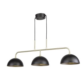 Milano 90cm Negro Lámpas de techo De Oriva - Esta l&aacute;mpara encaja perfectamente sobre el fregadero de la cocina, la mesa del comedor o la mesa de billar, creando un elemento de iluminaci&oacute;n elegante y funcional.