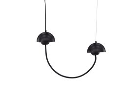 Lyckorna 55cm Negro Lámpas de techo De Venture Design - Es ideal para quienes buscan una l&aacute;mpara decorativa y elegante, con un dise&ntilde;o suave que se adapta a la mayor&iacute;a de las habitaciones y estilos de interior.