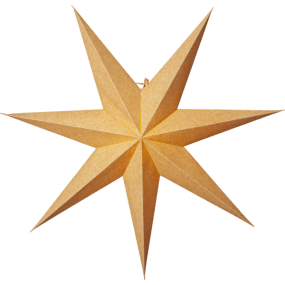 Cotton Ø60 Oro De Star Trading - Ideal para la temporada de Adviento y como una hermosa estrella de Navidad.