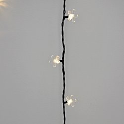 Bloom Negro De Lightson - Incluye: 10 metros de cadena ligera (+3 metros de cable de arranque) y convertidor AC/DC, que se conecta antes de la (primera) cadena.