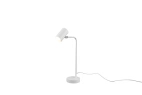 Marley 45cm Blanco lámpara de escritorio De Trio Lighting - El cabezal de la lámpara es orientable y se puede orientar tanto hacia arriba como hacia abajo, lo que la hace perfecta como punto de atracción en el escritorio o como iluminación de acento en la oficina.
