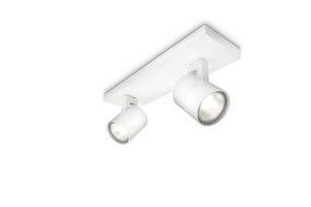 Runner 2 Blanco foco de techo De Philips - La carcasa de aluminio blanco complementa perfectamente la fuente de luz.